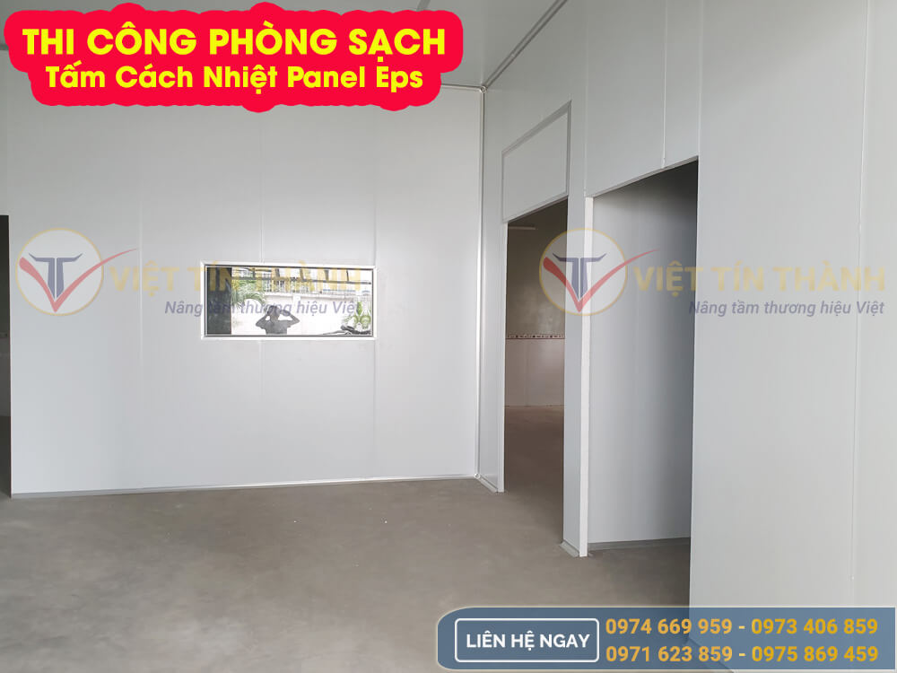 Tấm cách nhiệt panel eps thi công phòng sạch giá rẻ đồng nai